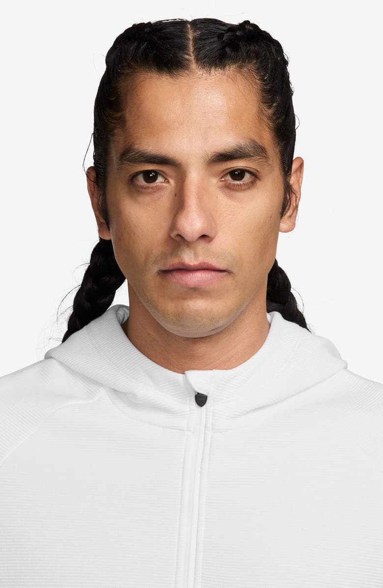 Nike Therma-FIT Golf Shield Logo Quarter Zip Hoodie, Alternate, color, White/ Black