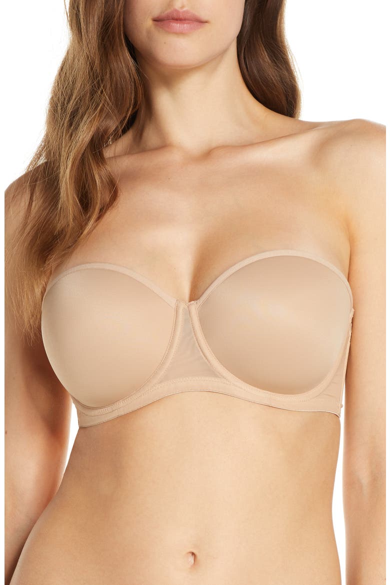 Soirée Convertible Strapless Underwire Bra, Main, color, NATURAL