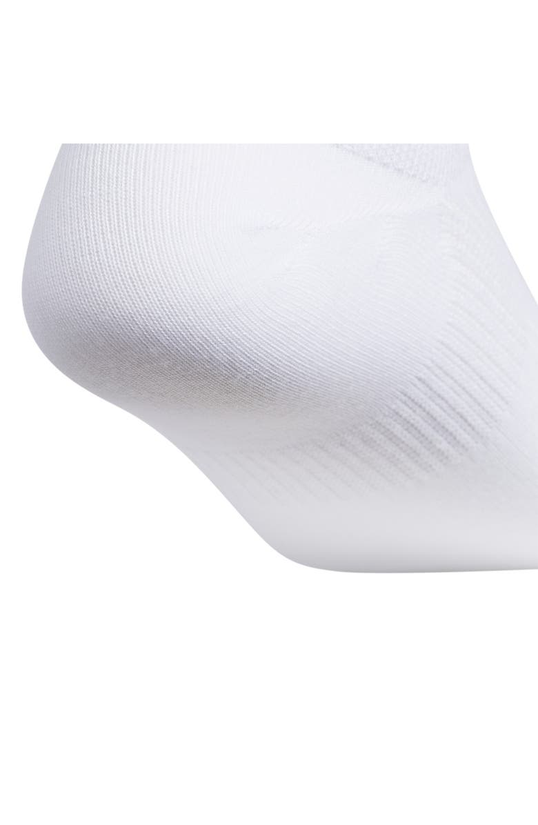 adidas 6-Pack Athletic Cushioned No-Show Socks, Alternate, color, White/ Black