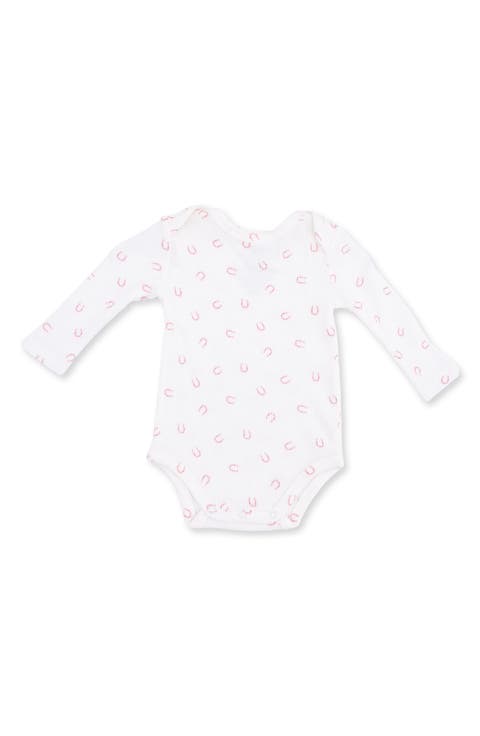 Kids' Little Horseshoes Long Sleeve Bodysuit