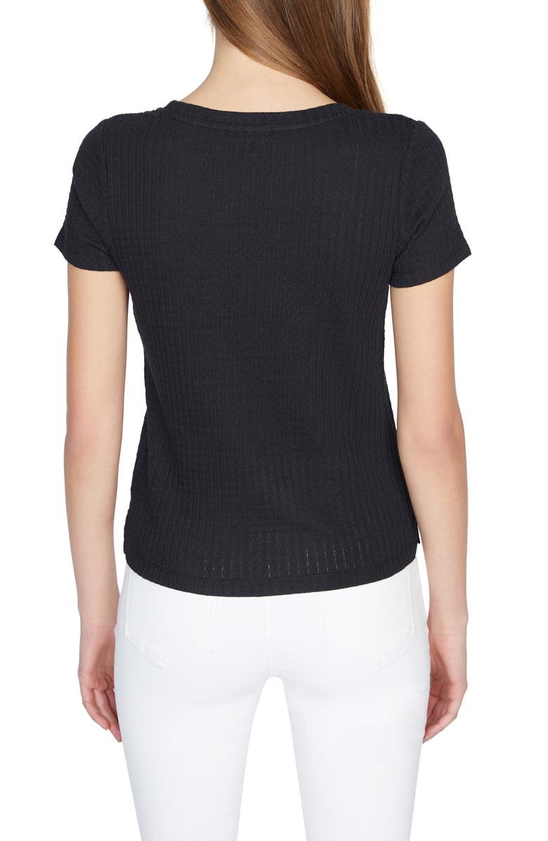 Sanctuary Ruby Ribbed Scoop Neck T-Shirt, Alternate, color, 