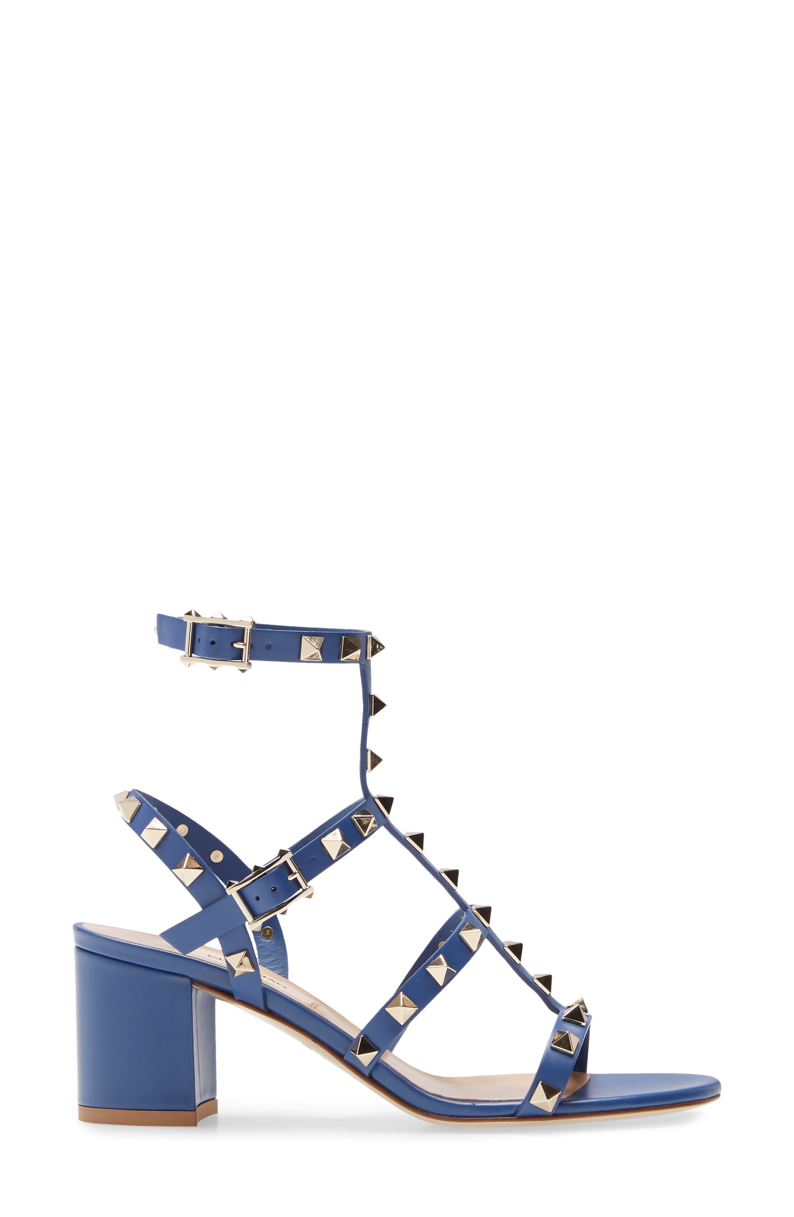 Valentino Garavani Rockstud Block Heel Sandal, Alternate, color, 