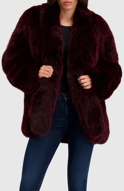Lyla Grant Fur-free Fox (faux Fur) Jacket In Brown