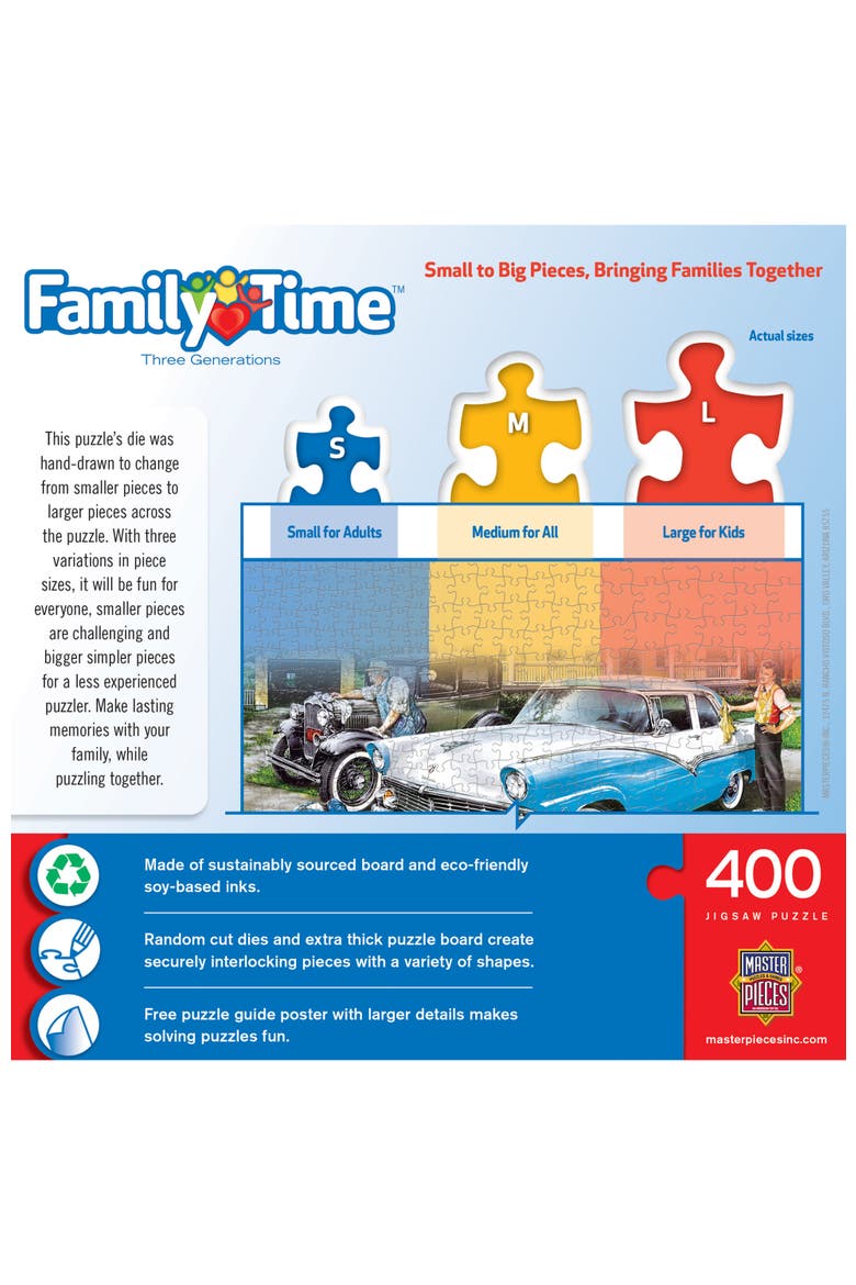 Three Generations 400 Piece Puzzle, Alternate, color, Multicolor