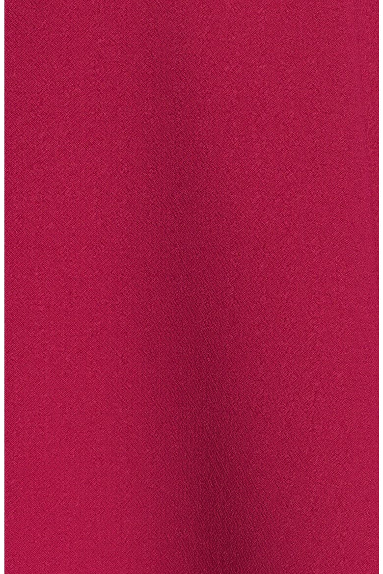 Ruffle Drape Crepe Fit & Flare Dress, Alternate, color, FUCHSIA
