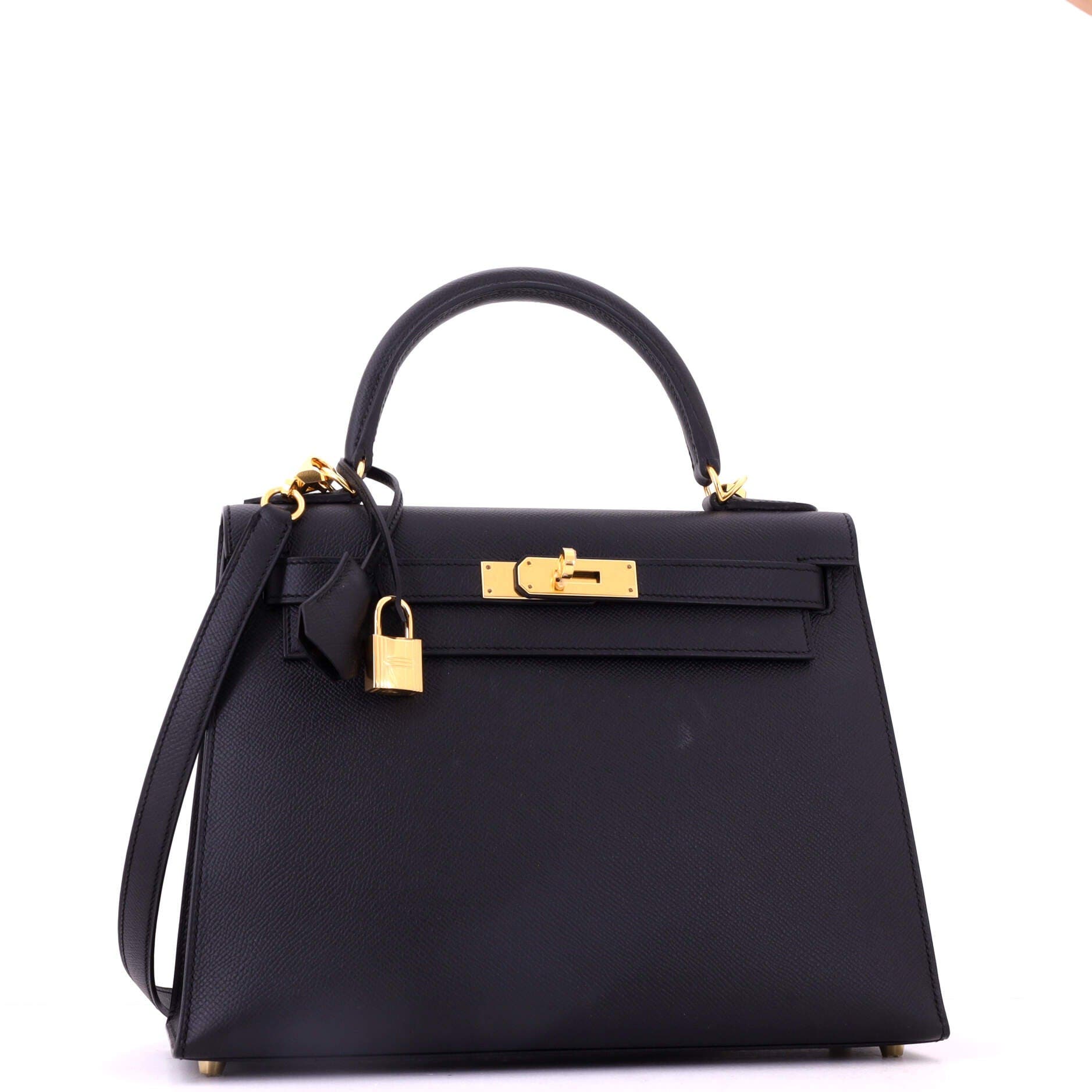 Kelly Handbag Black Epsom with Gold Hardware 28, Alternate, color, Black