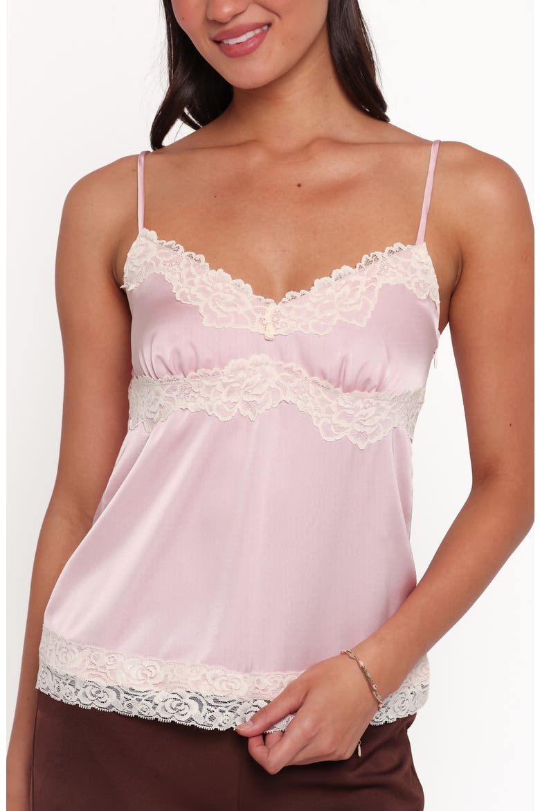 Raine Lace Satin Camisole, Alternate, color, PINK