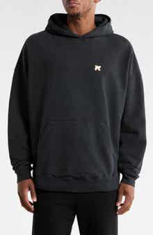 Palm Angels Logo Pin Cotton Hoodie