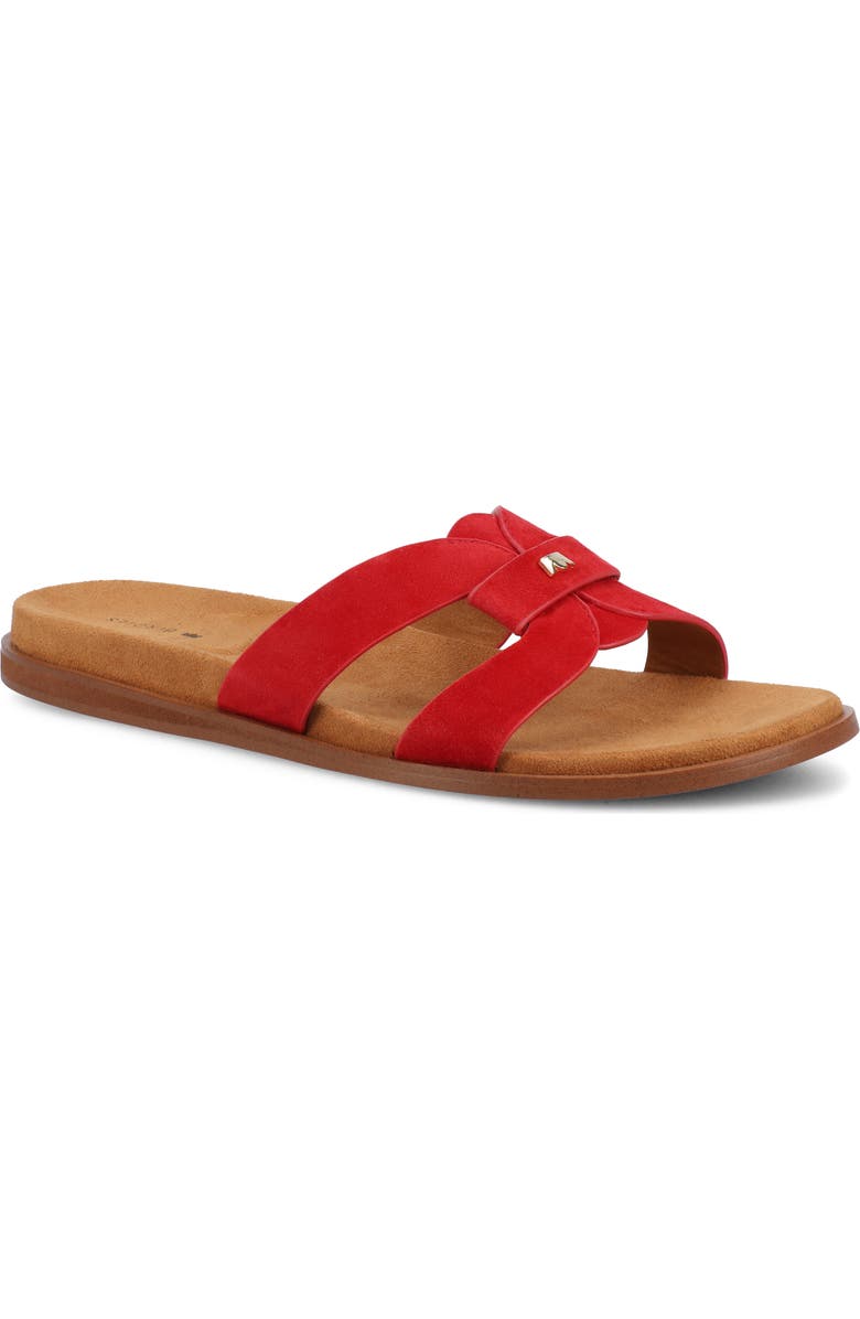 Birdies The Sunbird Sandals, Main, color, Red Suede