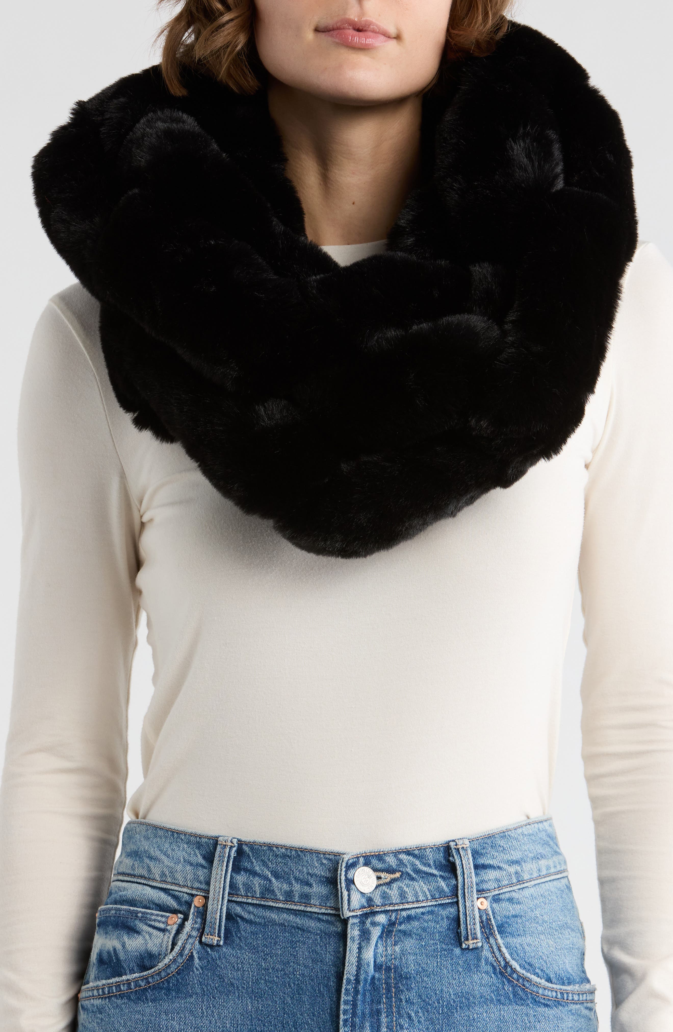 Kurt Geiger London Faux Fur Infinity Scarf