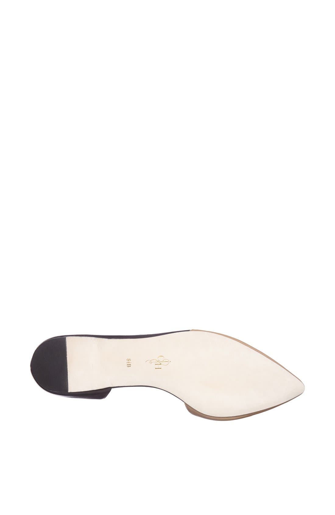 'Amalia' Half d'Orsay Skimmer Flat, Alternate, color, SANDSTONE/