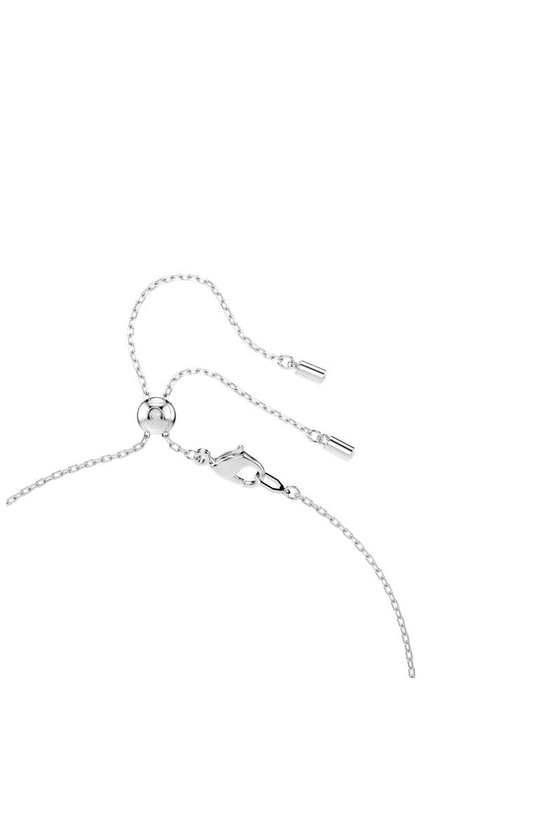 x Ariana Grande Capsule Crystal Heart & Faux Pearl Station Y-Necklace, Alternate, color, WHITE GOLD