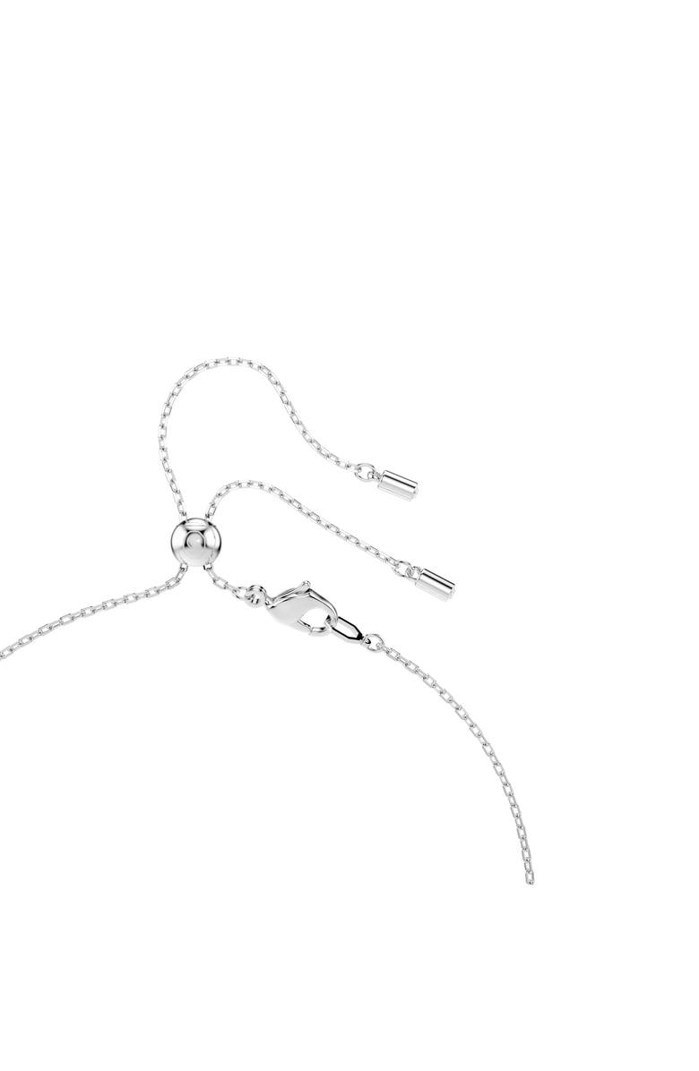 Swarovski x Ariana Grande Capsule Crystal Heart & Faux Pearl Station Y-Necklace, Alternate, color, 