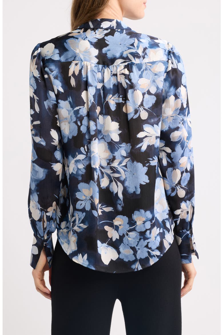 Floral Print Top, Alternate, color, DUTCH BLUE MULTI