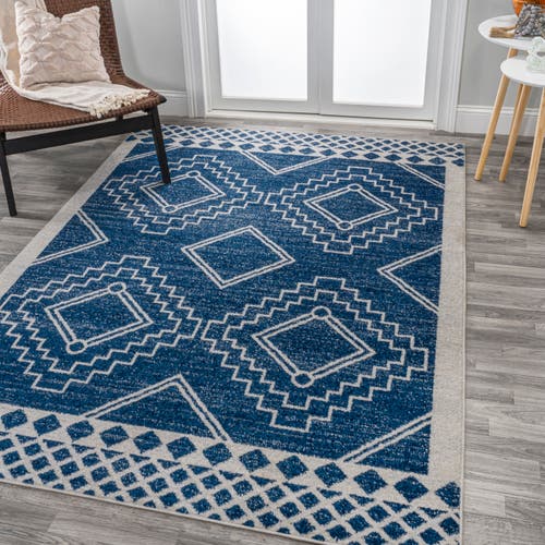 Jonathan Y Amir Moroccan Beni Souk Area Rug In Navy/ivory