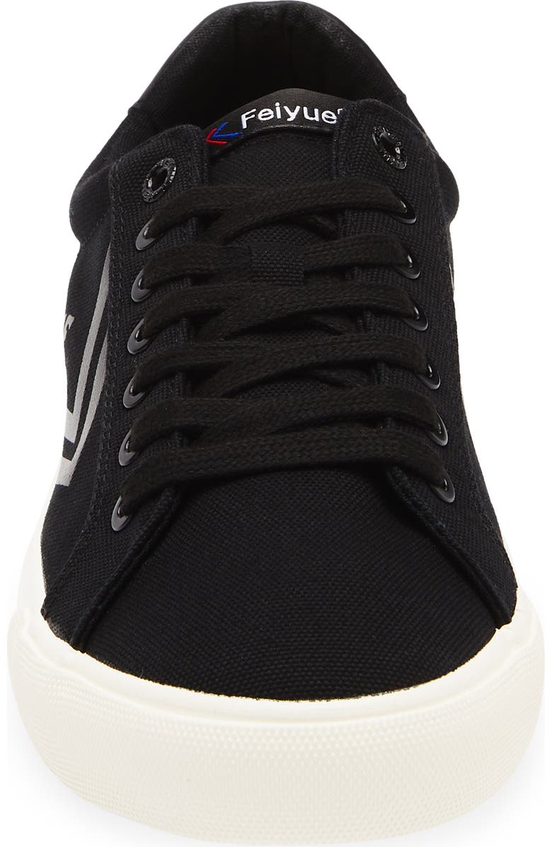 Feiyue. Kids' Fe Lo Lace-Up Sneaker, Alternate, color, Black/ Ivory
