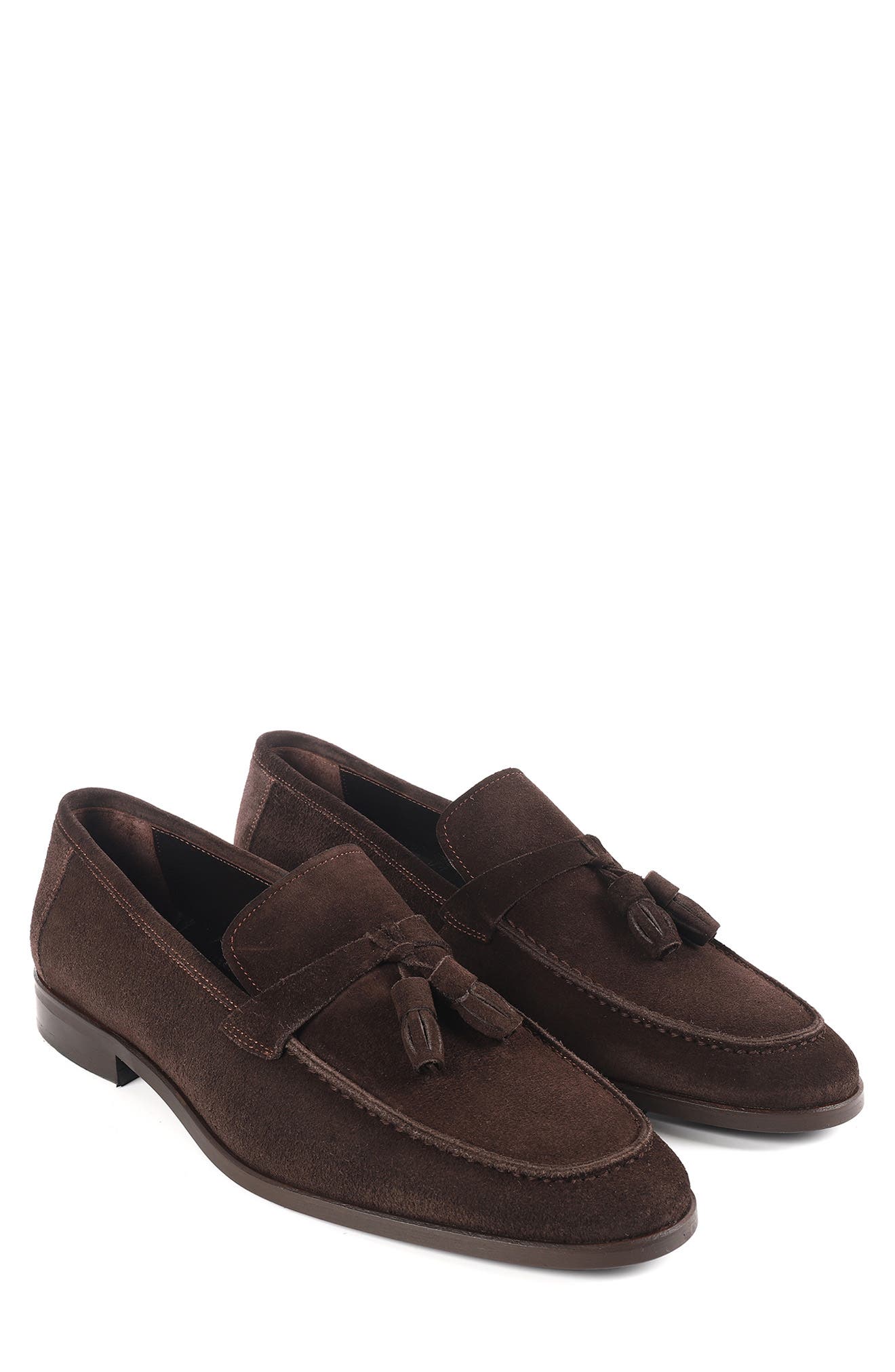 Marqueen Tassel Loafer, Alternate, color, DARK BROWN