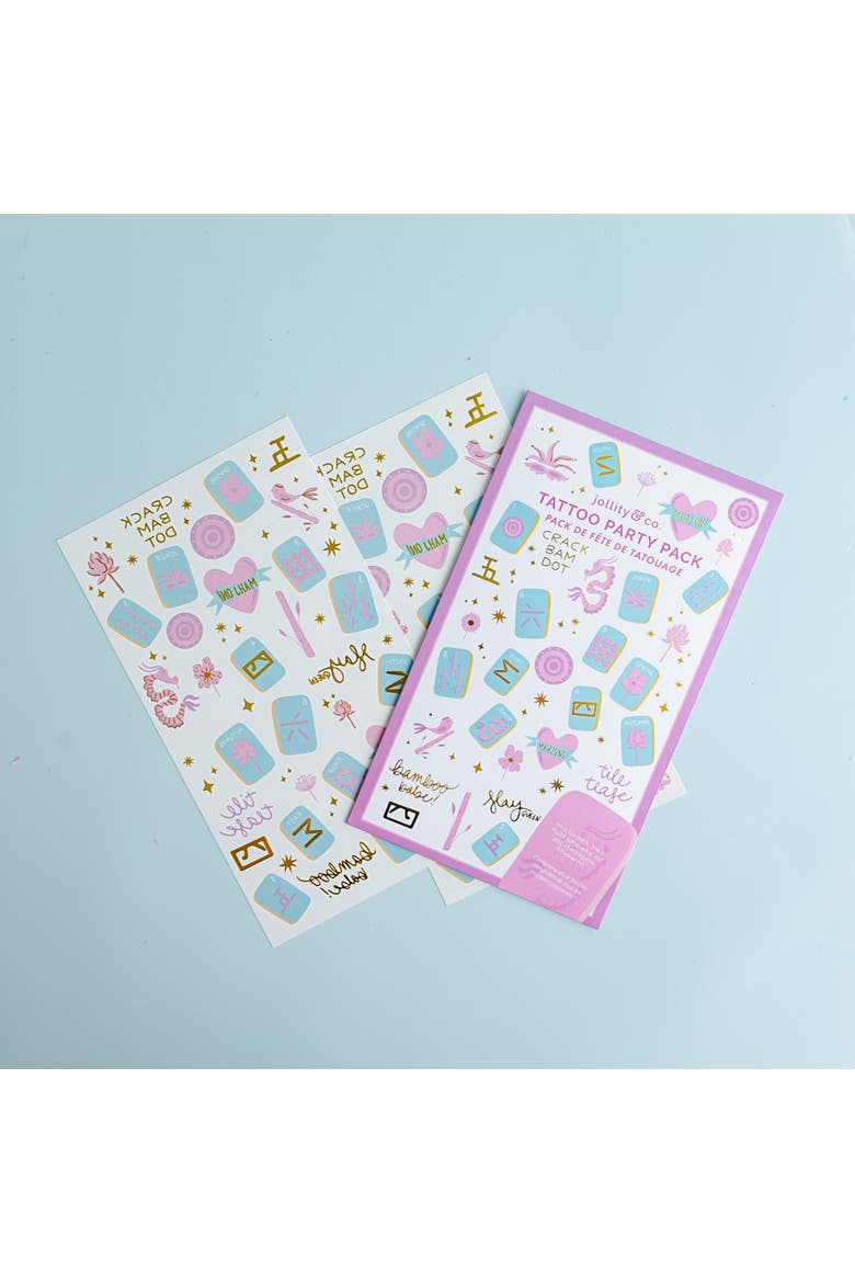 Mahjong Tattoo Party Pack, Alternate, color, Assorted Pre-Pack