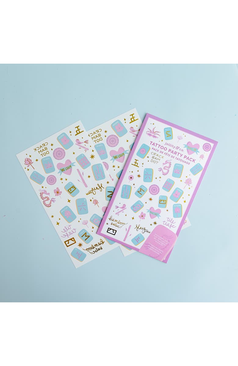 Jollity 
Co. Mahjong Tattoo Party Pack, Alternate, color, Assorted Pre-Pack