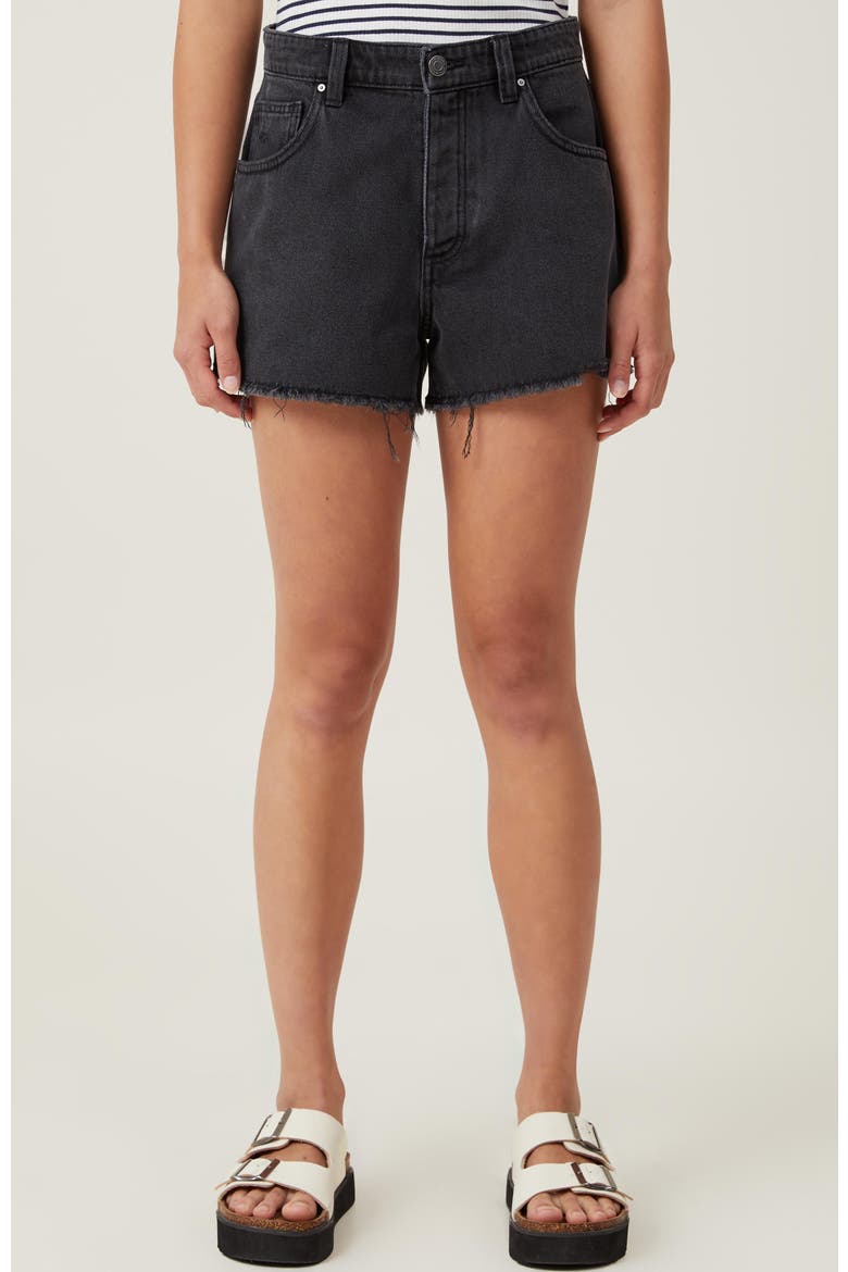 Women's Original Denim Short, Main, color, Graphite Black Worn