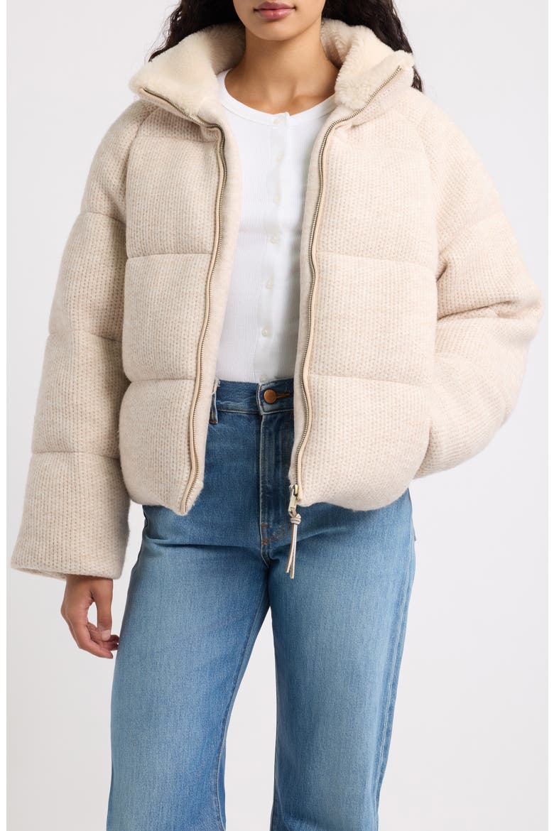 Vareta Knit Puffer Jacket, Main, color, BLUFF MULTI