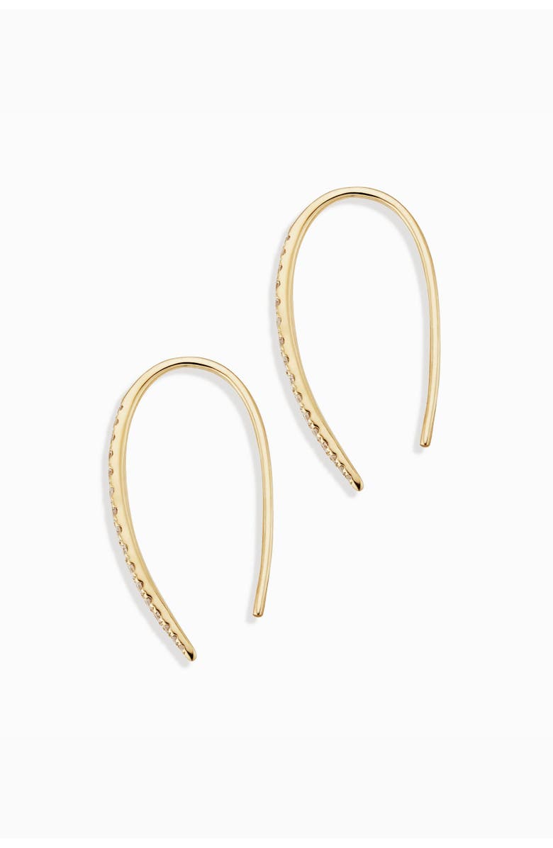 Oradina 14K Gold Tiara Diamond Threaders, Alternate, color, 