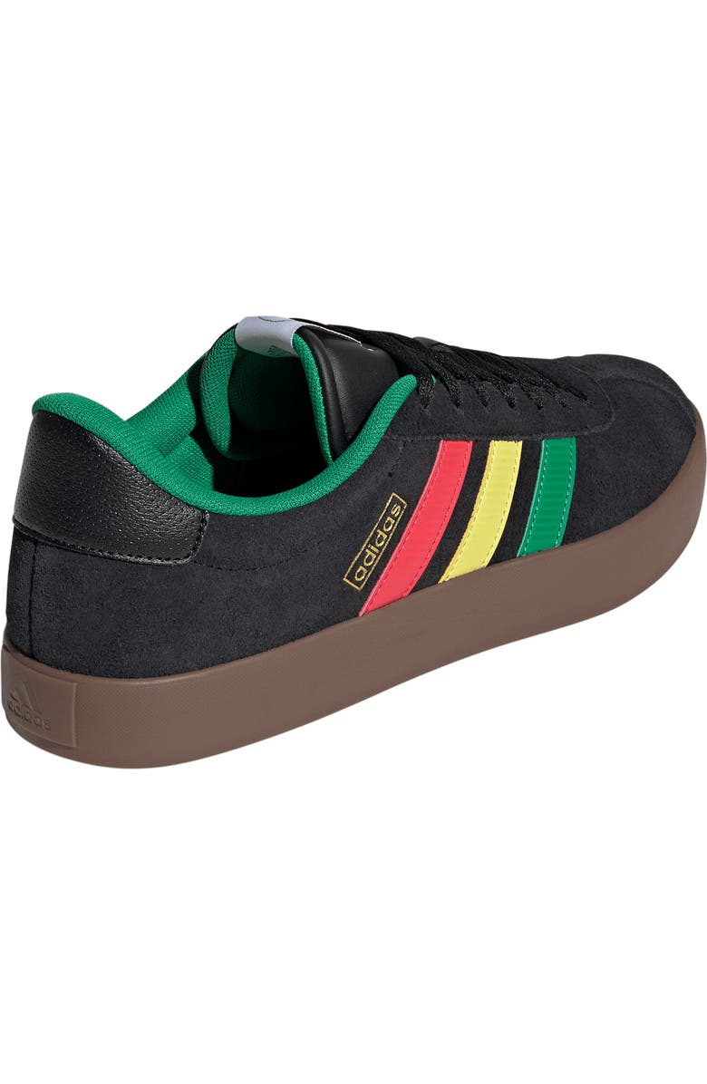 adidas VL Court 3.0 Sneaker, Alternate, color, Core Black/ Green/ Pure Ruby