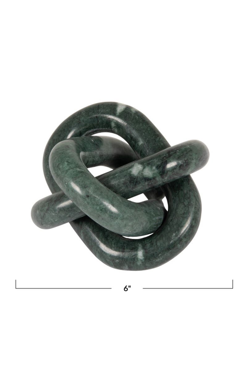 Storied Home Marble Chain Link, Green, Alternate, color, Green