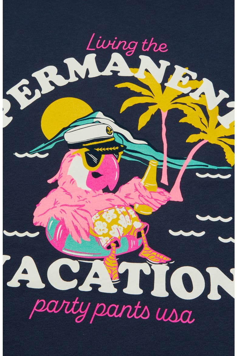 Permanent Vacay Graphic T-Shirt, Alternate, color, NAVY BLUE