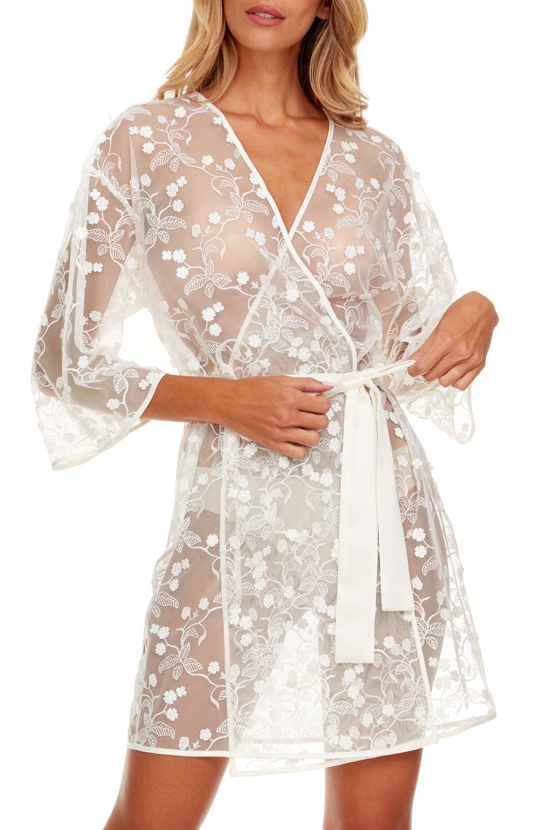 Meg Floral Embroidered Tulle Wrap, Alternate, color, IVORY