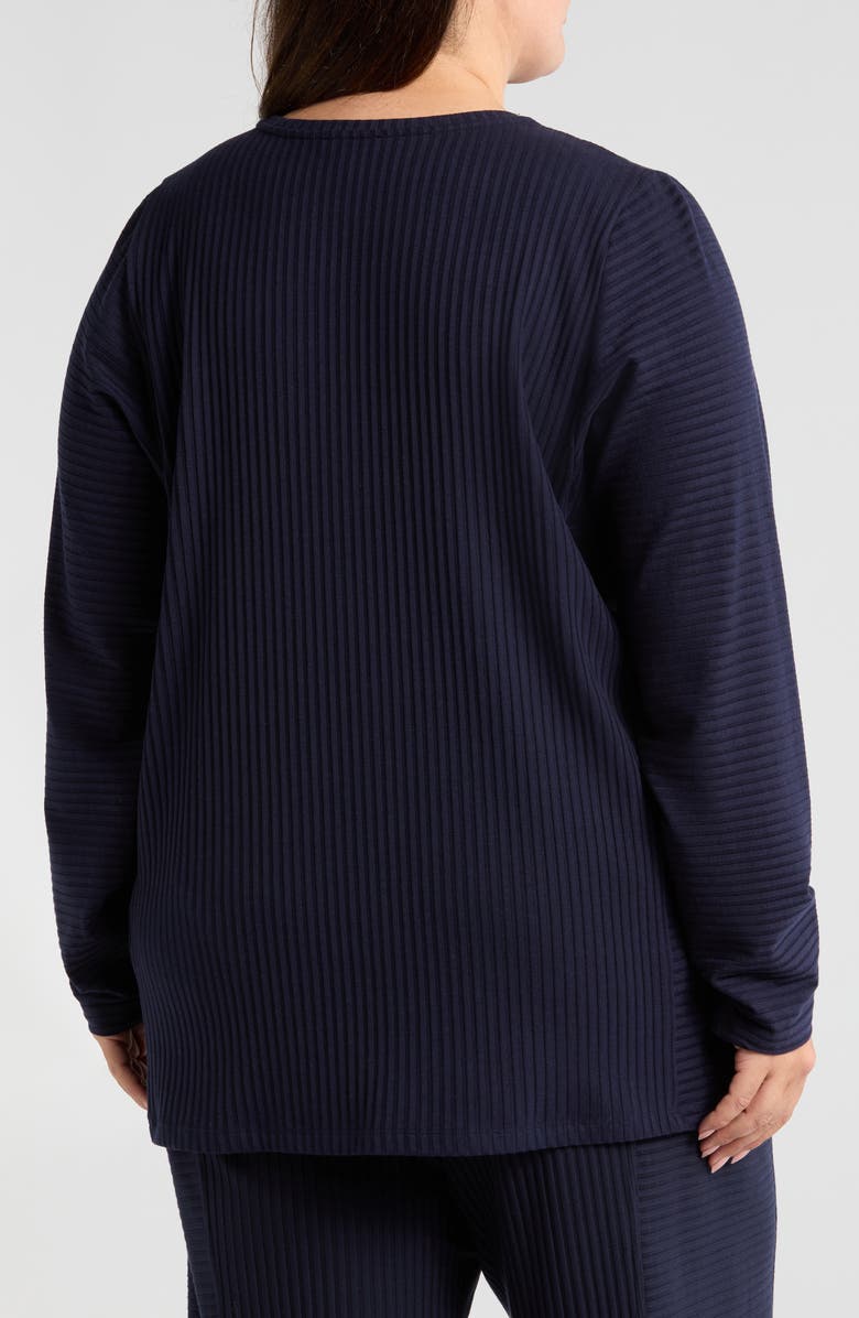 Eileen Fisher Rib Tunic Top, Alternate, color, Ink