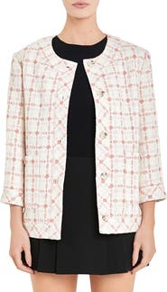 English Factory Boxy Tweed Jacket