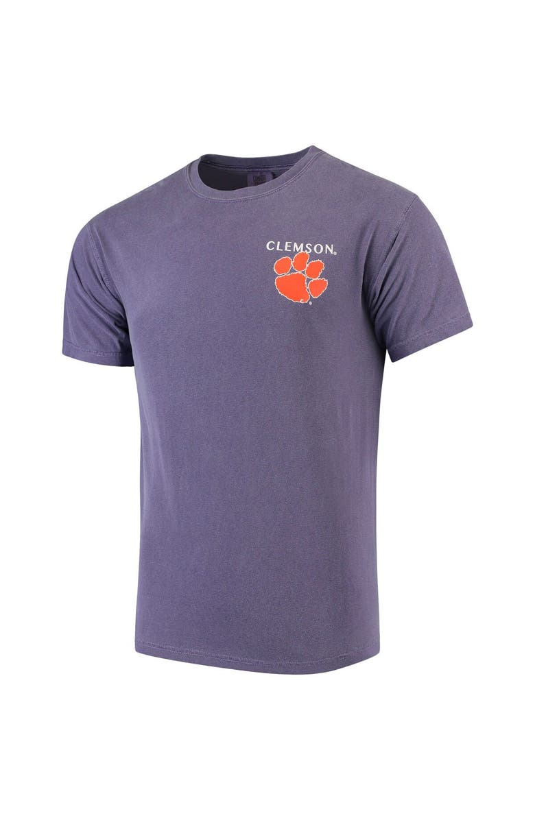 IMAGE ONE Men's Purple Clemson Tigers Campus Local Comfort Colors T-Shirt, Alternate, color, 
