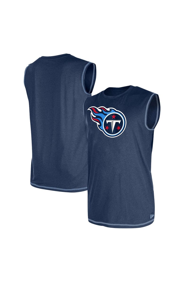 New Era Men's New Era Navy Tennessee Titans Tank Top, Alternate, color, Navy