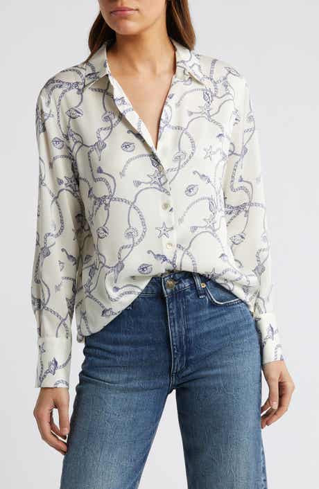 Rails Ledger Nautical Print Button-Up Shirt