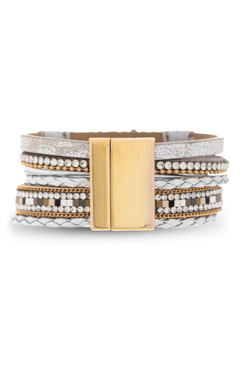 SAACHI Angled Stone Adorned Bracelet, Alternate, color, 