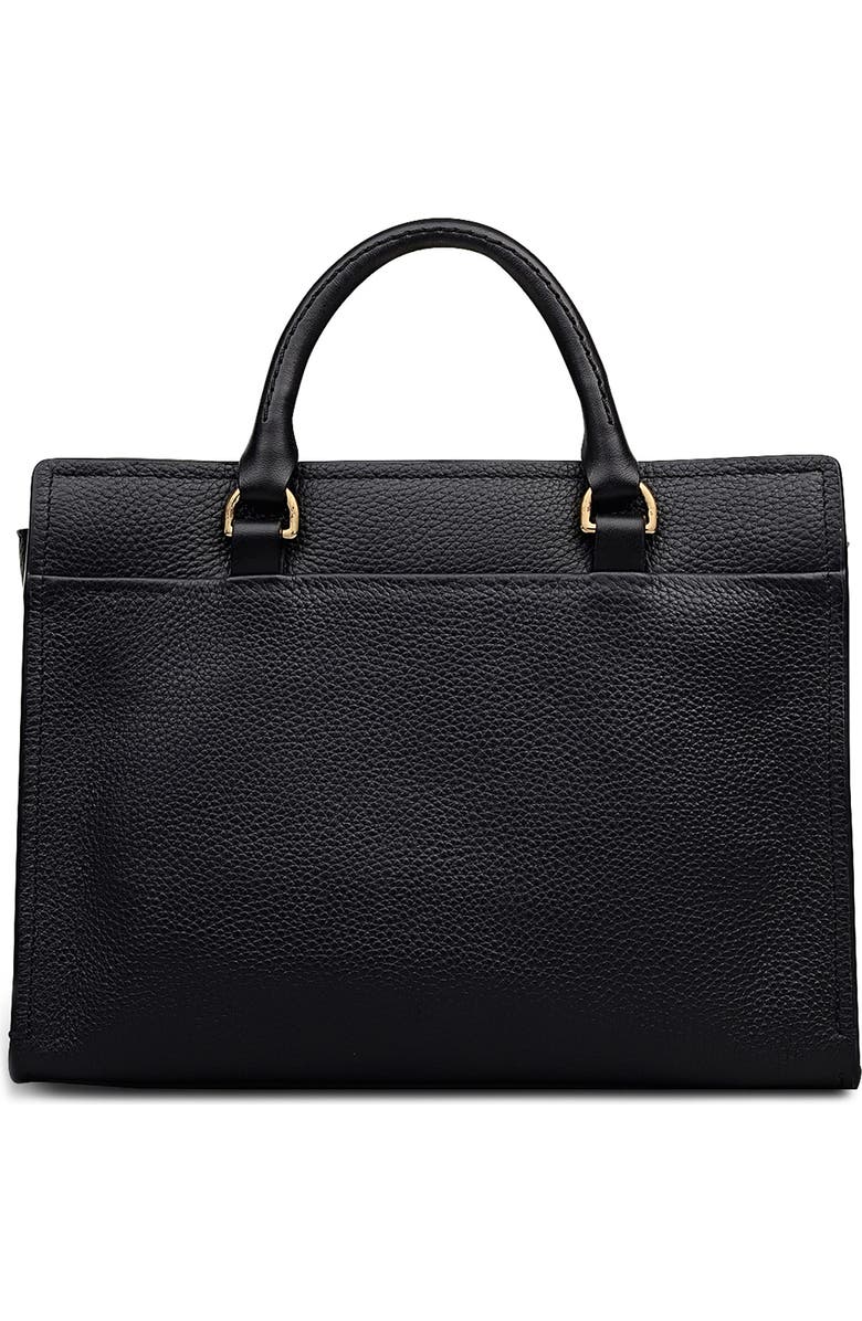 Radley Talbot Way Medium Zip Top Leather Satchel, Alternate, color, Black