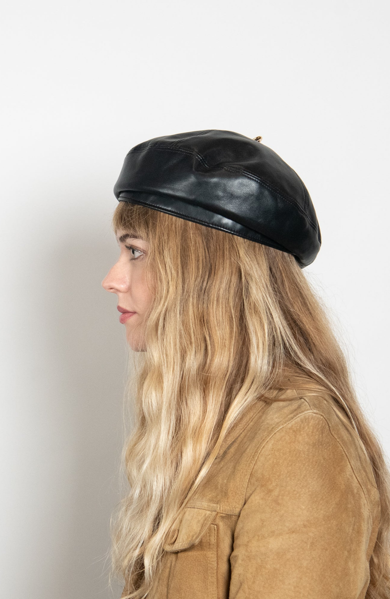 W Y E T H Brooklyn Beret, Alternate, color, Black