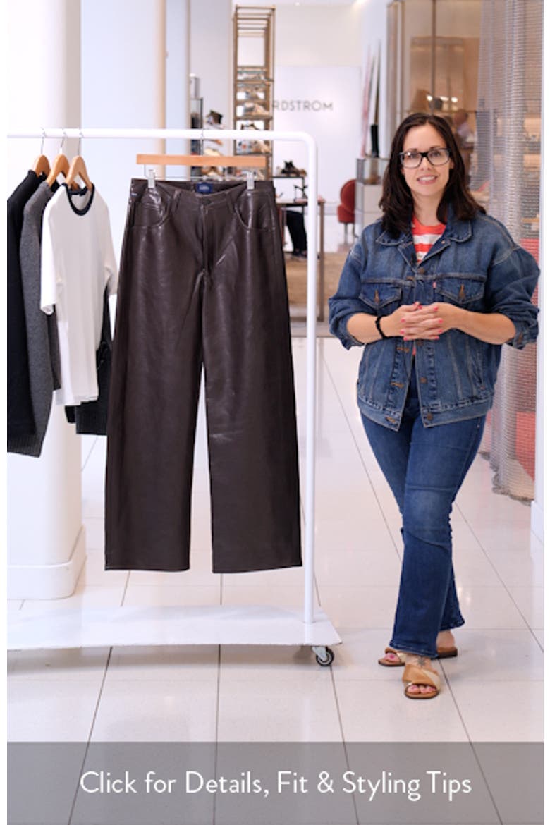 Ayla Baggy Recycled Leather Blend Pants video