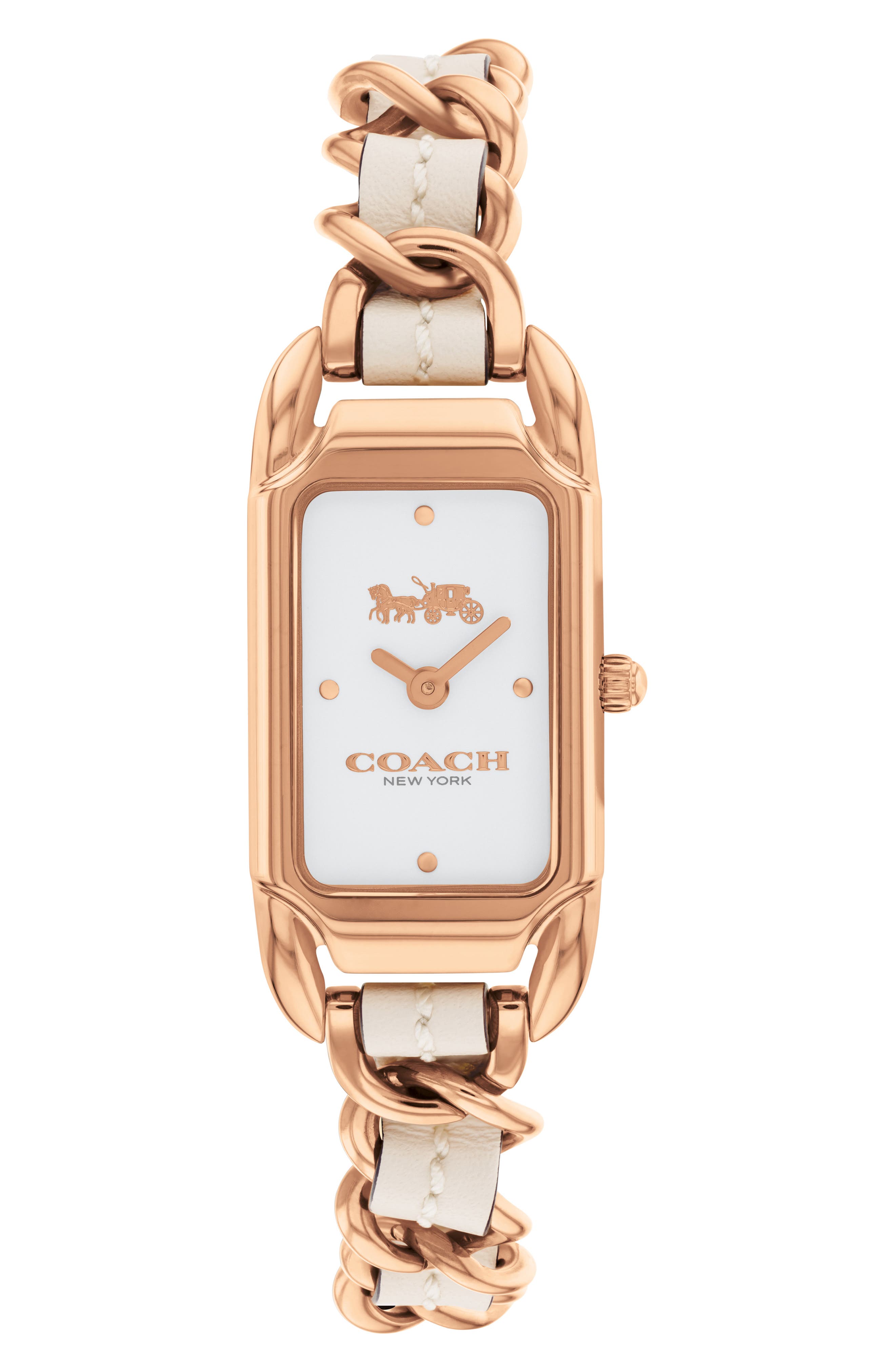 COACH Cadie Rectangular Bracelet Watch, 17.5mm x 28.5mm
