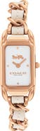 COACH Cadie Rectangular Bracelet Watch, 17.5mm x 28.5mm