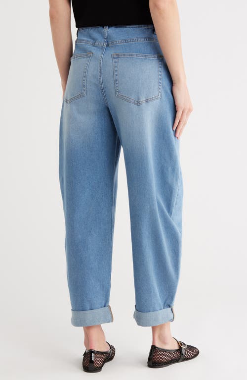 Vigoss Cuffed Baggy Jeans In Blue