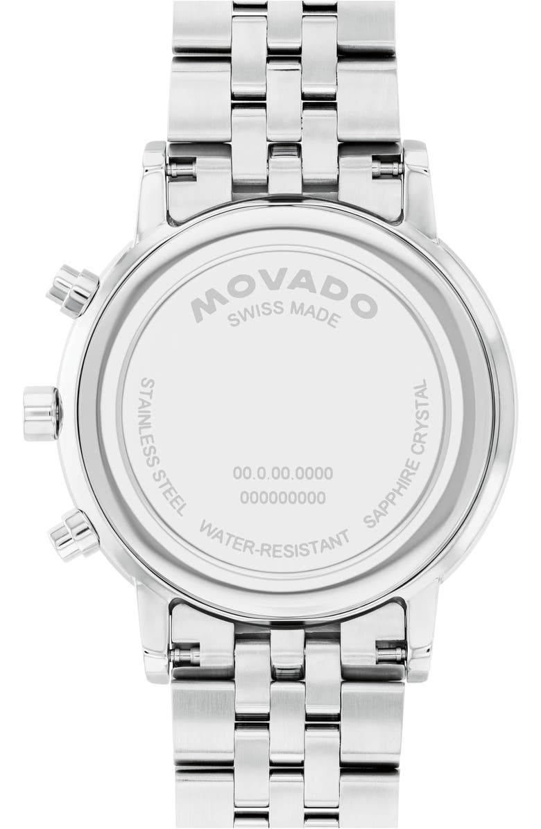 Movado Museum Classic Chronograph Bracelet Watch, 42mm, Alternate, color, Blue