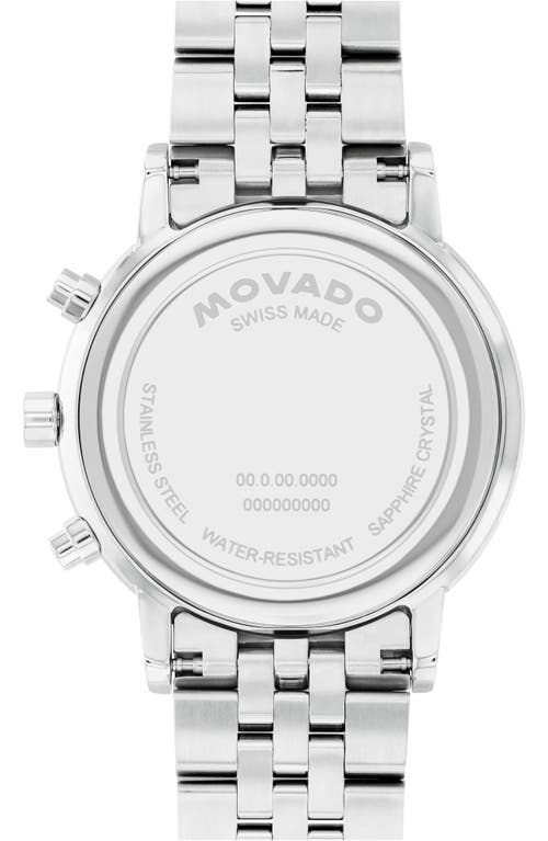 Movado Museum Classic Chronograph Bracelet Watch, 42mm In Blue