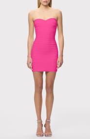 Herve Leger This Isla Strapless Bandage Minidress