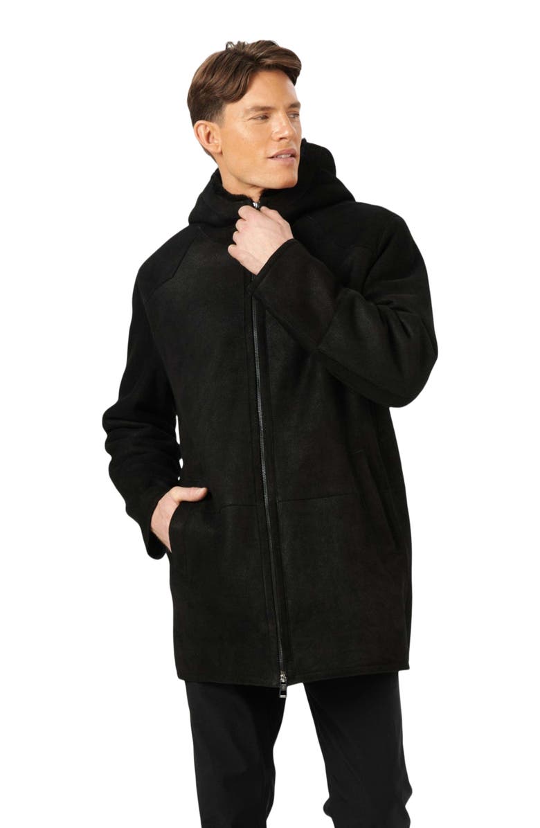 GORSKI Shearling Lamb Parka, Alternate, color, Black