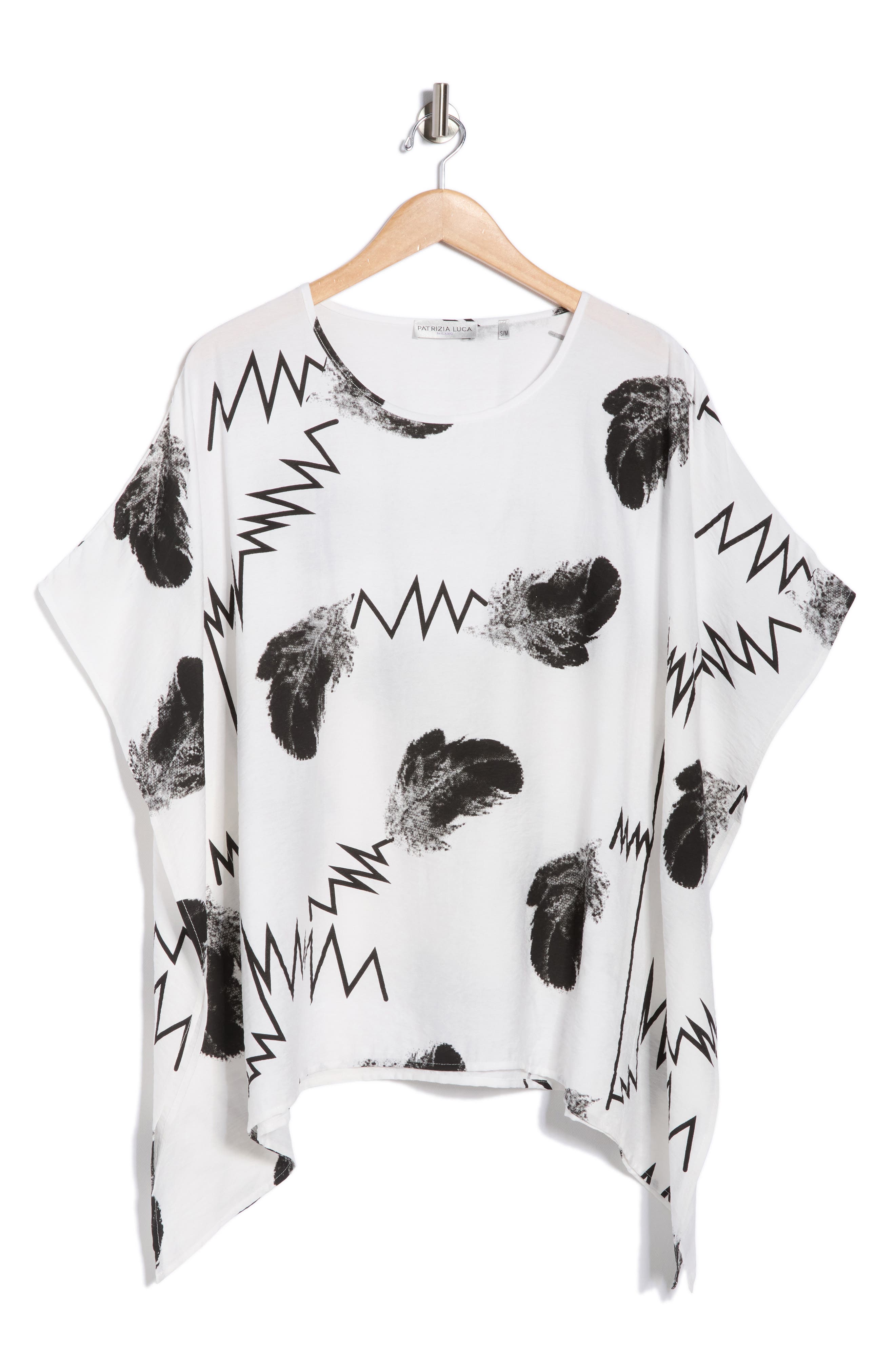 PATRIZIA LUCA Scribble Print Caftan Top