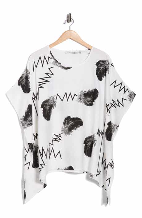 PATRIZIA LUCA Scribble Print Caftan Top