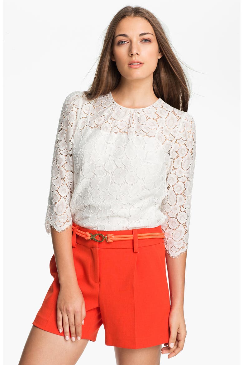 'Ivy' Lace Blouse, Main, color, ECRU WHITE