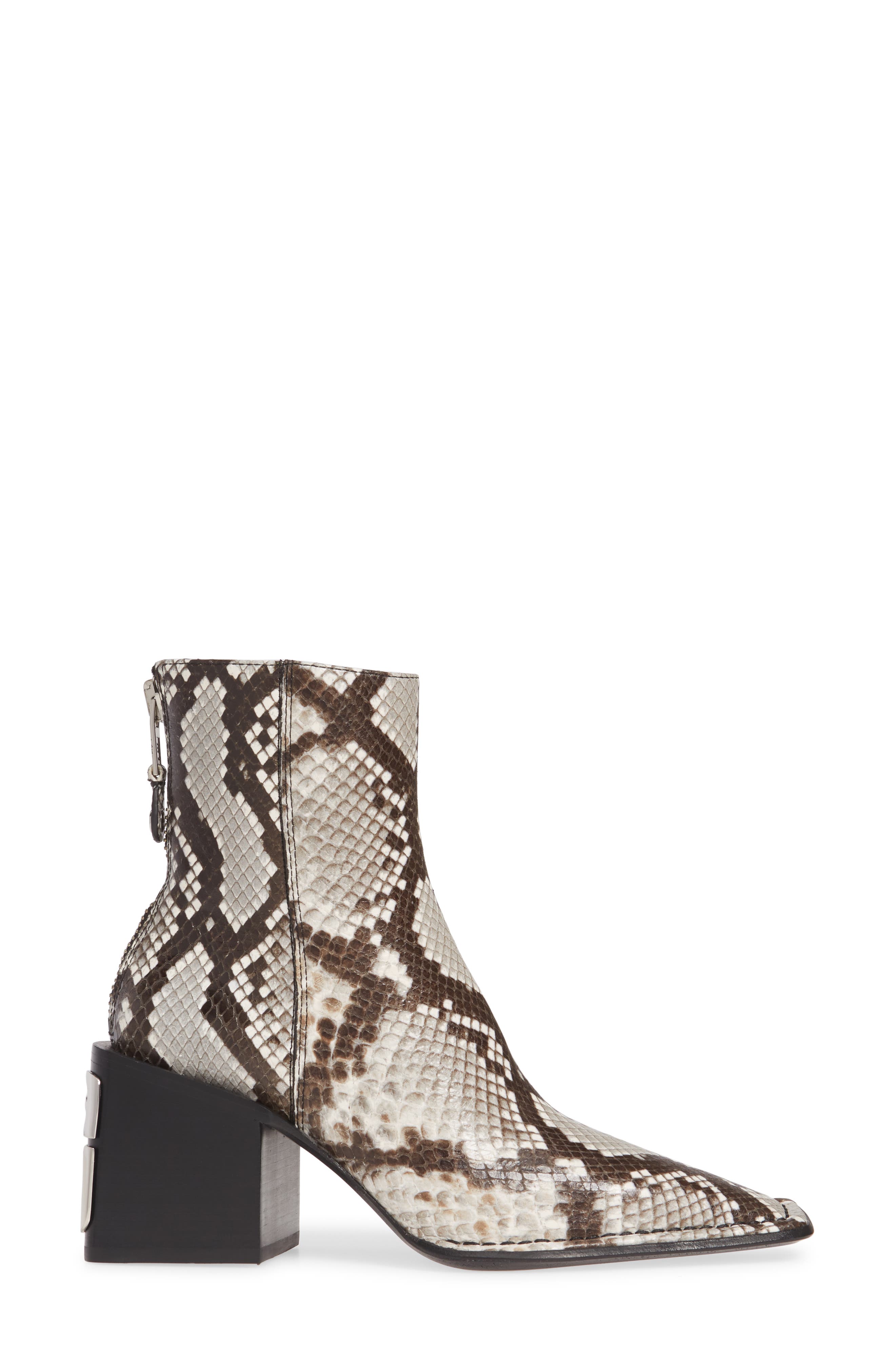 Alexander Wang Parker Python Embossed Logo Heel Boot, Alternate, color, 
